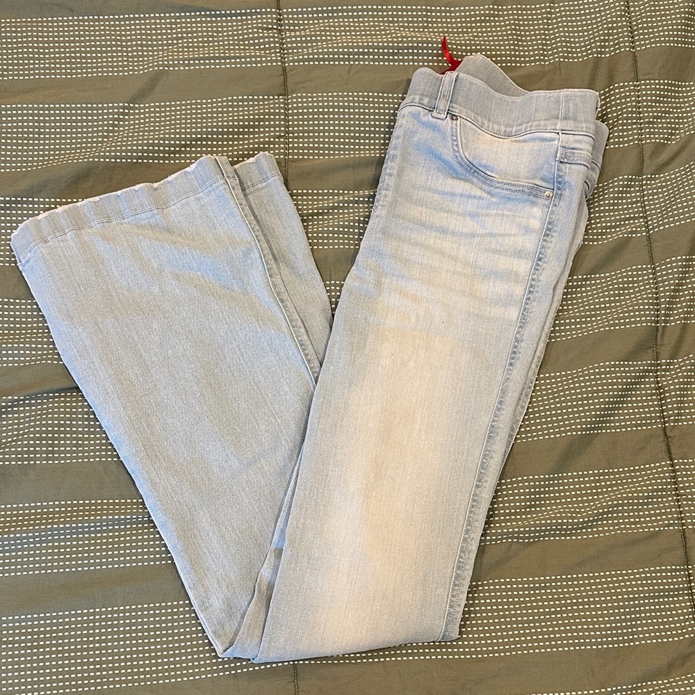 SPANX Light Wash Flare Leg Jeans